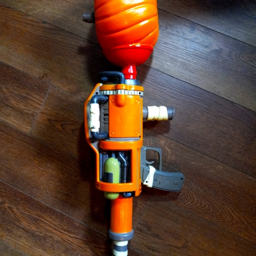 Orange and Gray Toy Blaster